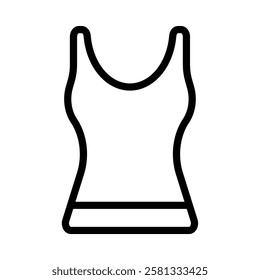 Tank Top icon illustration in line style. Perfect for website mobile app presentation. Suitable for any user interface and user experience