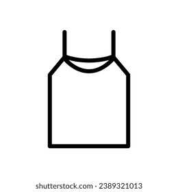 tank top icon line style vector