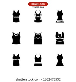 tank top icon or logo isolated sign symbol vector illustration - Collection of high quality black style vector icons
