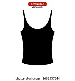 tank top icon or logo isolated sign symbol vector illustration - high quality black style vector icons
