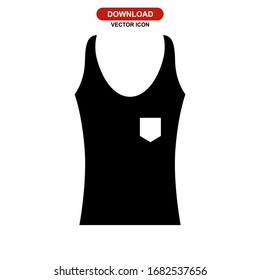 tank top icon or logo isolated sign symbol vector illustration - high quality black style vector icons
