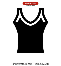 tank top icon or logo isolated sign symbol vector illustration - high quality black style vector icons
