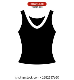 tank top icon or logo isolated sign symbol vector illustration - high quality black style vector icons
