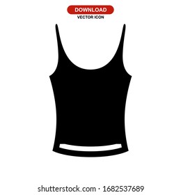 tank top icon or logo isolated sign symbol vector illustration - high quality black style vector icons
