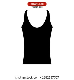 tank top icon or logo isolated sign symbol vector illustration - high quality black style vector icons
