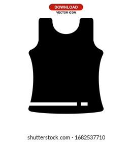 tank top icon or logo isolated sign symbol vector illustration - high quality black style vector icons
