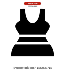 tank top icon or logo isolated sign symbol vector illustration - high quality black style vector icons
