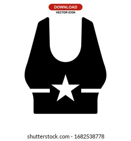 tank top icon or logo isolated sign symbol vector illustration - high quality black style vector icons
