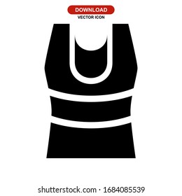 tank top icon or logo isolated sign symbol vector illustration - high quality black style vector icons
