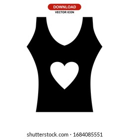 tank top icon or logo isolated sign symbol vector illustration - high quality black style vector icons
