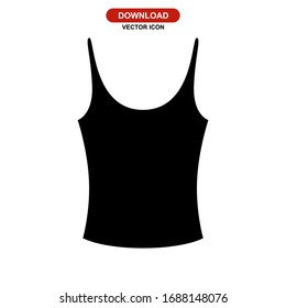 tank top icon or logo isolated sign symbol vector illustration - high quality black style vector icons
