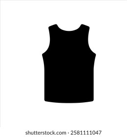 tank top icon silhouette vector icon sign symbol illustration design.