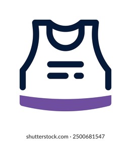 tank top icon. vector dual tone icon for your website, mobile, presentation, and logo design.