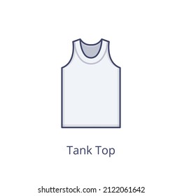 tank top icon in vector. logotype