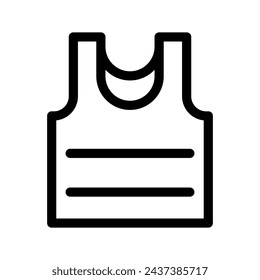 Tank Top Icon Vector Symbol Design Illustration