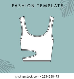  tank top illustration. fashion illustration.