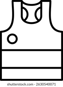 Parte superior do tanque Novo Vetor de Design de Ícone Criativo
