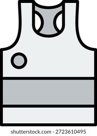Parte superior do tanque Novo Vetor de Design de Ícone Criativo