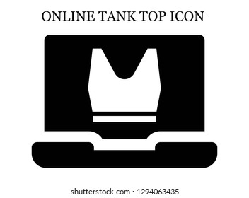 Tank top search icon. Editable Tank top search icon for web or mobile.