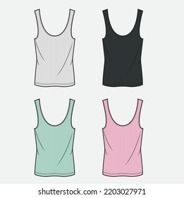 tank top, set of four t shirt