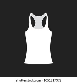 Tank Top Shirt Clothing Vector Icon Symbol Illustration Background