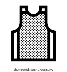 Tank Top Shirt. Icon Filled with Dots.