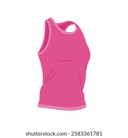 Tank Top, Summer Flat Vector Illustration. Isolated