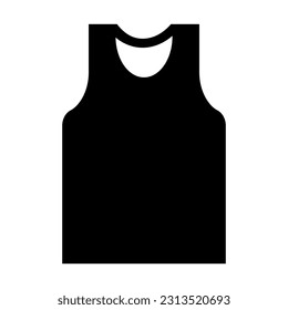 Tank Top Vector Glyph Icon For Personal And Commercial Use.
