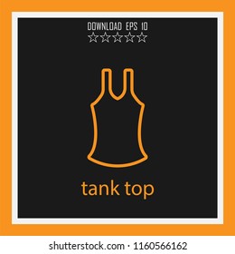 tank top vector icon