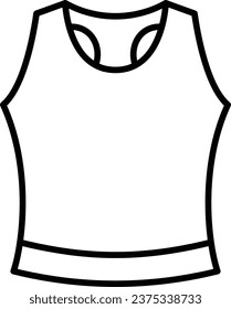 Tank Top vector icon. Can be used for printing, mobile and web applications.