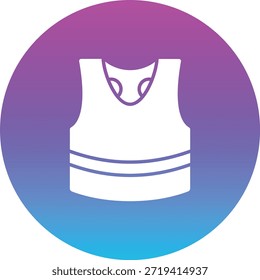Ícone de vetor Superior de Tanque. Pode ser usado para impressão, aplicativos móveis e da Web.