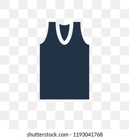 Tank Top vector icon isolated on transparent background, Tank Top transparency concept can be used web and mobile