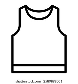 Tank Top Vector Line Icon Design For Personal And Commercial Use