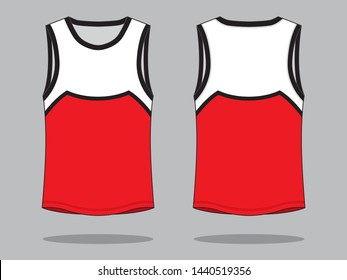 Tank Tops Design Vector
: Front and Back View