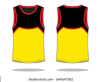 Tank Tops Design Vector
: Front and Back View