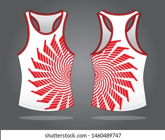 Tank Tops Design Vector Graphic Lines