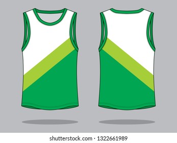 Tank Tops Design (White / Green)
: Color Level