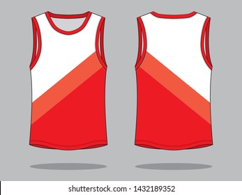 Tank Tops Design (White / Red)
: Color Level