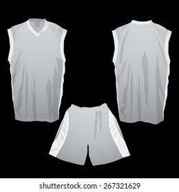 Tank top,sports shirt front and back with shorts