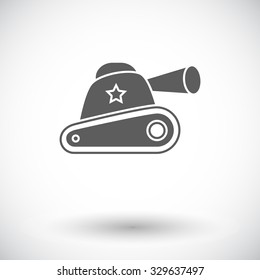 Tank toy icon. Flat vector related icon for web and mobile applications. It can be used as - logo, pictogram, icon, infographic element. Vector Illustration. 