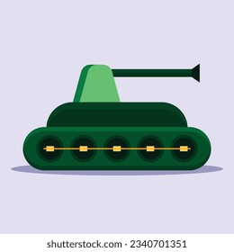 Tank toy icon. Subtable to place on toys, kids, etc.