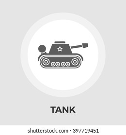 Tank toy icon vector. 