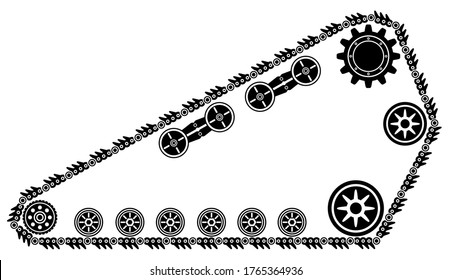 pistas de tanque y pistas de oruga