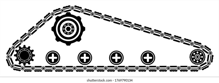tank tracks and caterpillar tracks
