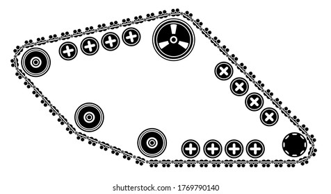 tank tracks and caterpillar tracks