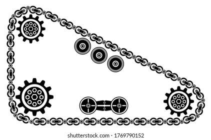 tank tracks and caterpillar tracks