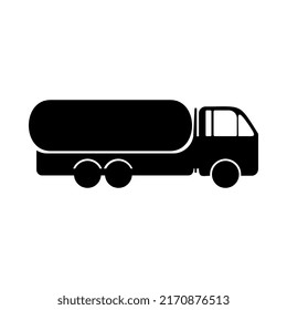 Tank truck icon on a white background. Vector illustration