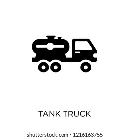 Tank truck icon. Tank truck symbol design from Industry collection. Simple element vector illustration on white background.