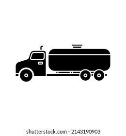 Tank truck icon. transport sign. vector illustration.