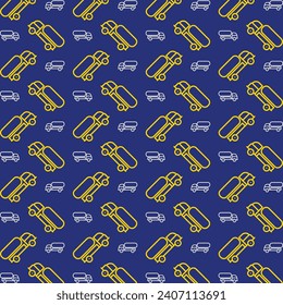 Tank Truck trendy vector design repeating pattern illustration background